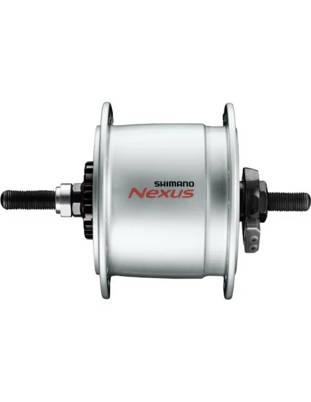 Naafdynamo Shimano Nexus DH-C6000-3R 3 Watt 36 gaats - rollerbrakes - zilver