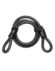 Slotkabel Axa Double Loop 120/10 - zwart