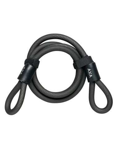 Slotkabel Axa Double Loop 120/10 - zwart