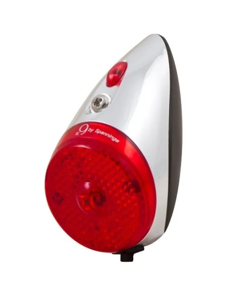 Achterlicht SPANNINGA Retro nr.9 XB - chroom/zwart