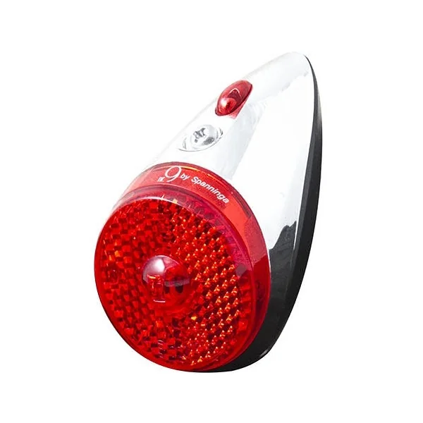 Achterlicht Spanninga Retro nr.9 XDS dynamo - chroom/zwart