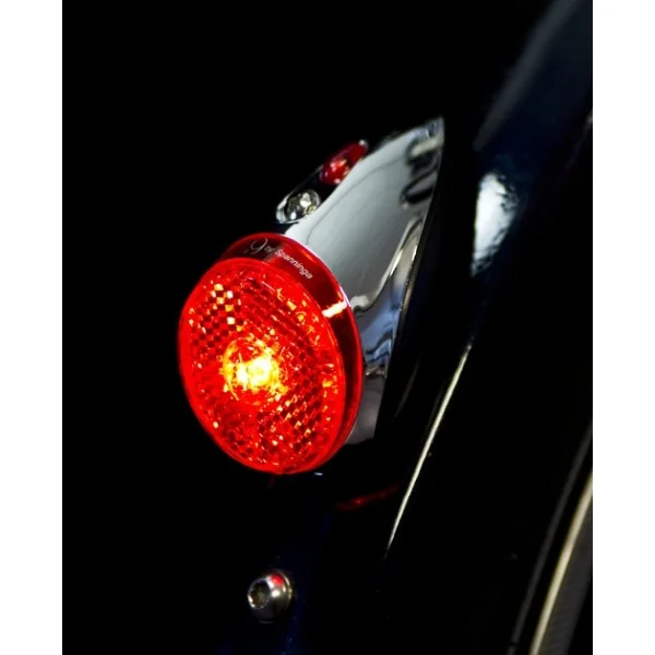 Achterlicht Spanninga Retro nr.9 XDS dynamo - chroom/zwart