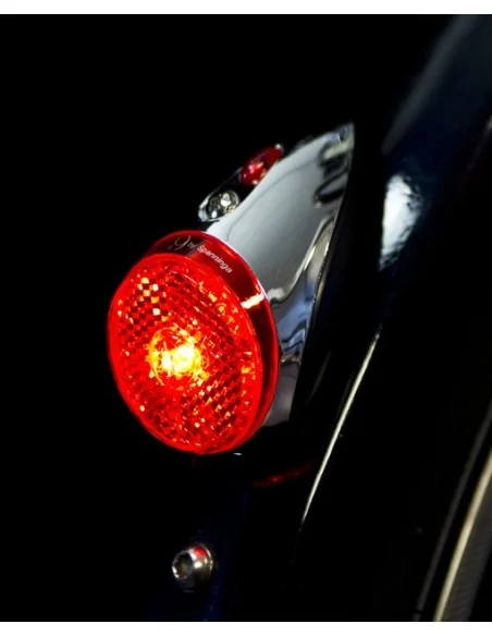 Achterlicht Spanninga Retro nr.9 XDS dynamo - chroom/zwart