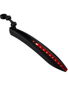 Mirage achterspatbord op zadelpen met QR en LED-strip 24-29 inch