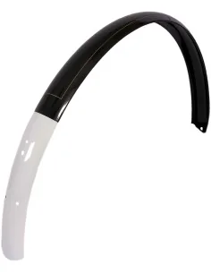 Achterspatbord Gazelle V3 Tour met witte bies - zwart