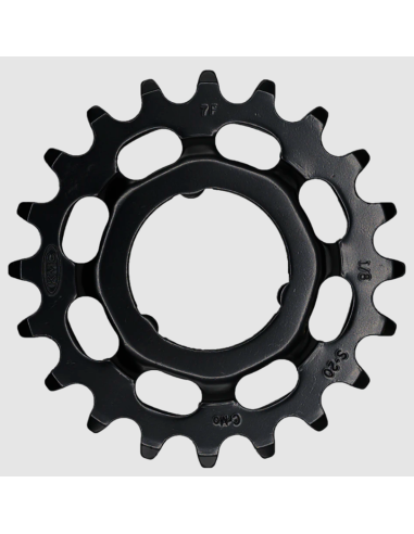 Tandwiel KMC Voor Shimano 20T O-MO Staal 1/8 inch - Zwart