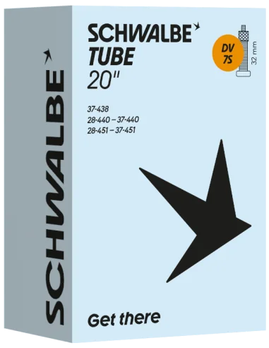 Binnenband Schwalbe DV7S 20" / 28-37-438/451mm - 32mm ventiel