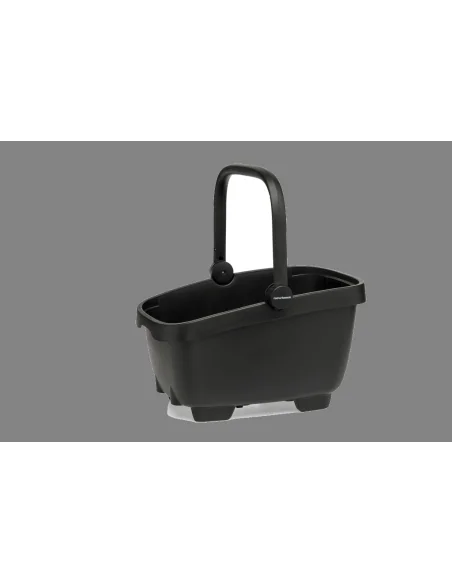 Fietsmand New Looxs Clipper met handvat MIK2 - zwart