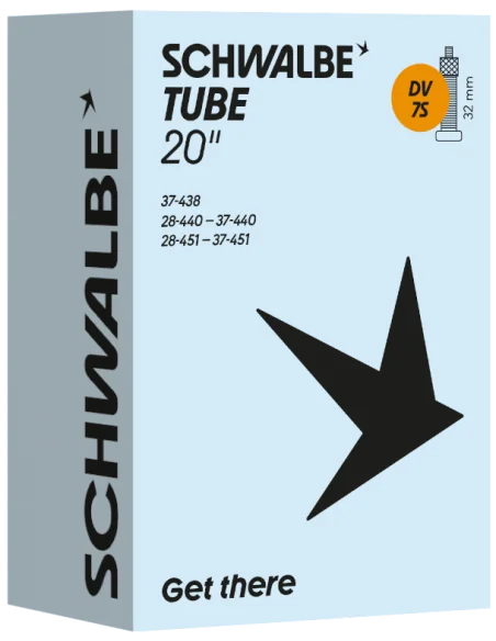 Binnenband Schwalbe DV7S 20" / 28-37-438/451mm - 32mm ventiel