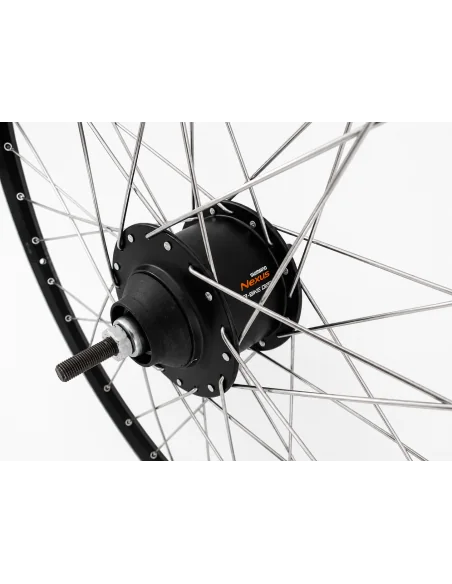 Achterwiel 28 inch ZAC2000 met Shimano Nexus 5 Rollerbrake - zwart geslepen