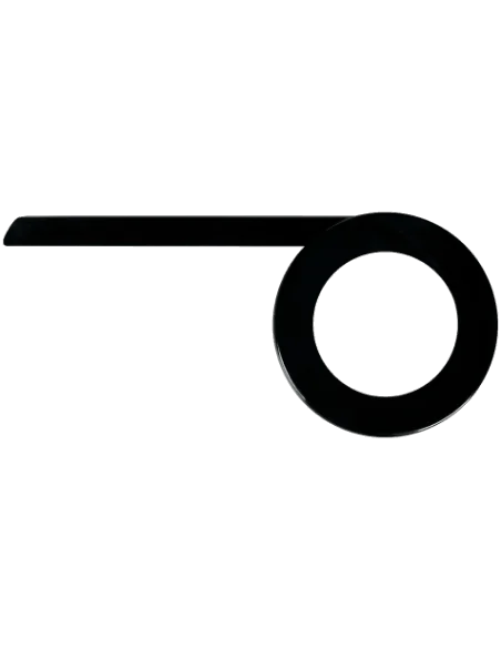 Kettingscherm Herrmans Slyde 38T icnl. tail piece - mat zwart