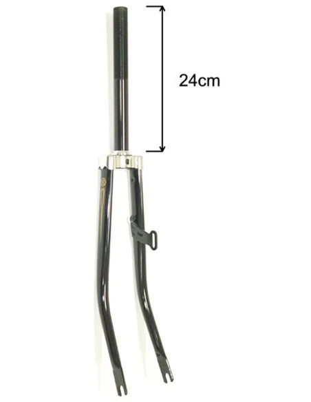 Voorvork 26" met 1" vorkbuis en dynamohaak - glanzend zwart