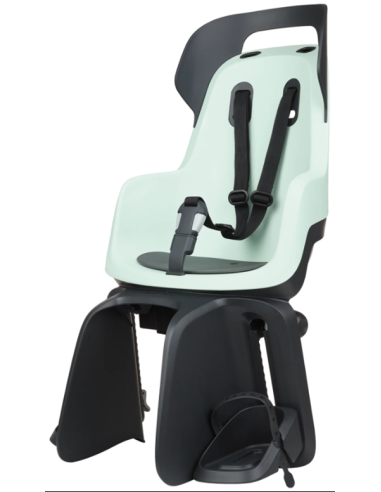 Kinderzitje achter Bobike Go Maxi RS met framebevestiging (FF) en slaapstand - peppermint
