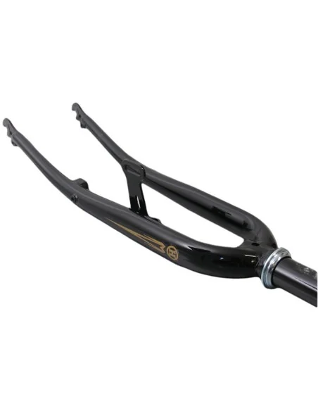 Voorvork 28" met 1" vorkbuis - trommelremnok - glanzend zwart