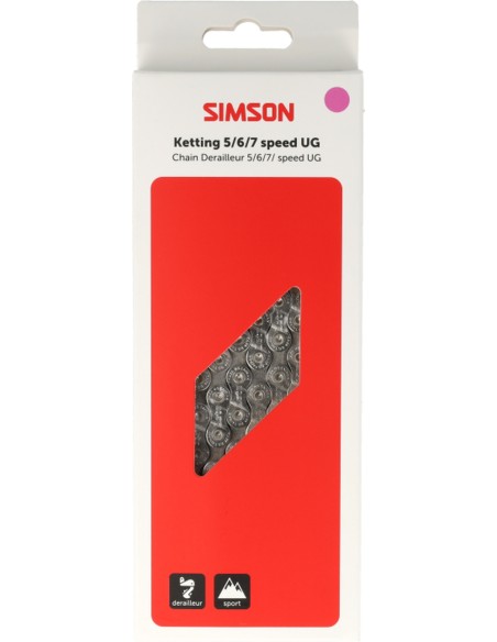 Derailleurketting Simson, 5/6/7-speed UG - 116 schakels
