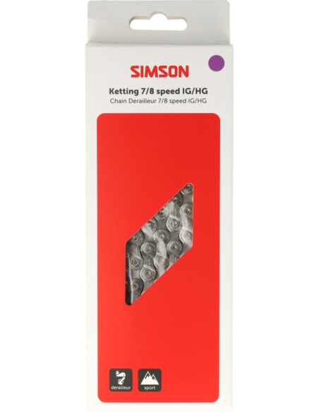 Simson derailleurketting 7/8-speed IG/HG - 116 schakels