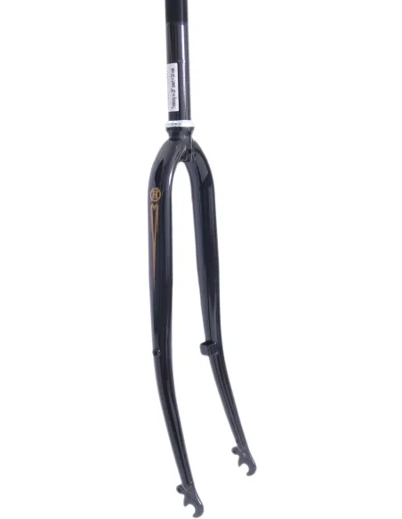 Voorvork 28" met 1" vorkbuis - trommelremnok - glanzend zwart