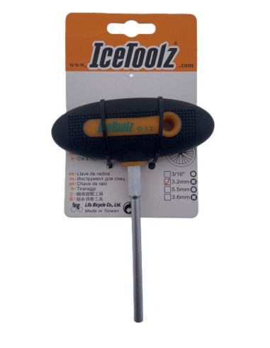 Spaaknippelsleutel IceToolz 12B8 - 3,2 mm met T-handvat