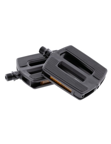 Pedaalset Mirage Tour/E-bike multigrip kunststof/rubber - zwart
