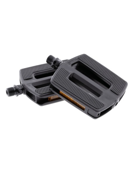 Pedaalset Mirage Tour/E-bike multigrip kunststof/rubber - zwart