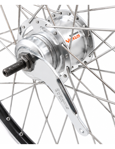 Achterwiel 28 inch ZAC2000 - Shimano Nexus 7-remnaaf - zwart/geslepen