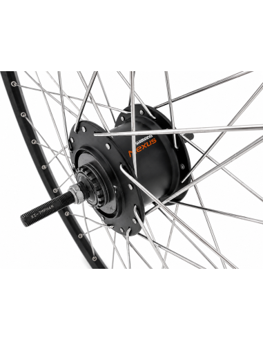 Achterwiel 28 inch ZAC2000 - Shimano Nexus 7 Rollerbrake - zwart/geslepen