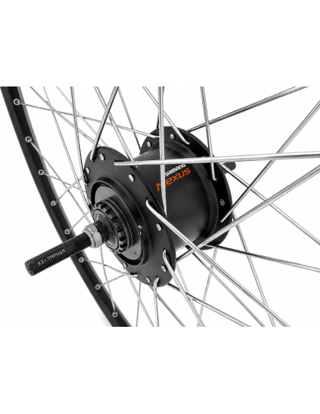Achterwiel 28 inch ZAC2000 - Shimano Nexus 7 Rollerbrake - zwart/geslepen