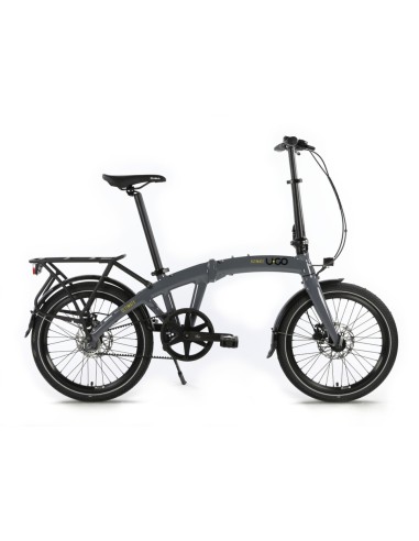 Vouwfiets U-GO Ultimate a2, 20" - automatische 2-speed - riemaandrijving - Cool Grey