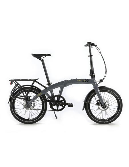 Vouwfiets U-GO Ultimate a2, 20" - automatische 2-speed - riemaandrijving - Cool Grey