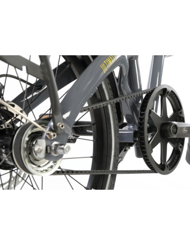 Vouwfiets U-GO Ultimate a2, 20" - automatische 2-speed - riemaandrijving - Cool Grey