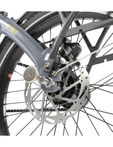 Vouwfiets U-GO Ultimate a2, 20" - automatische 2-speed - riemaandrijving - Cool Grey
