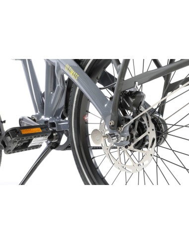 Vouwfiets U-GO Ultimate a2, 20" - automatische 2-speed - riemaandrijving - Cool Grey