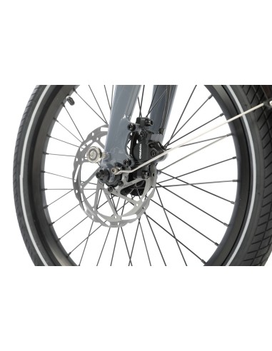 Vouwfiets U-GO Ultimate a2, 20" - automatische 2-speed - riemaandrijving - Cool Grey