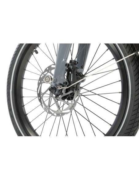 Vouwfiets U-GO Ultimate a2, 20" - automatische 2-speed - riemaandrijving - Cool Grey