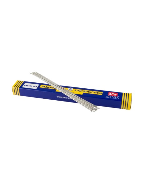 Alpina spaken 14G 288 mm - Ø 2,00 mm - Fg 2.3 - verzinkt zilver (144 stuks)