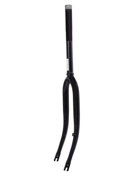 Voorvork 28" met 1 1/8" vorkbuis - trommelremnok - mat zwart