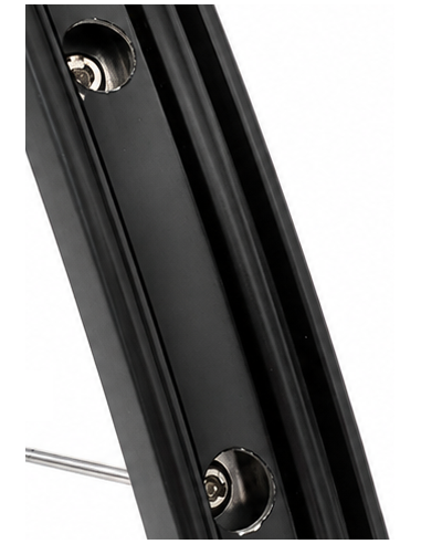Achterwiel 28 inch met Shimano Nexus 8 Rollerbrake - RVS spaken - zwart