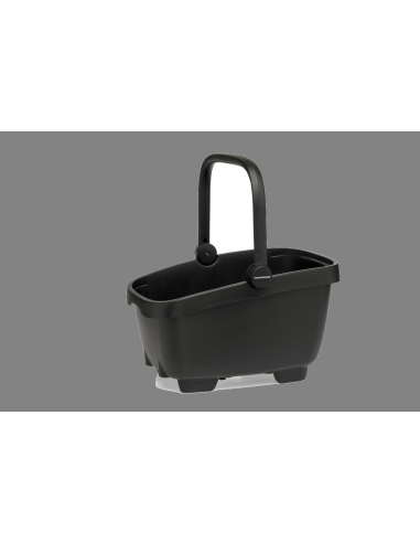 Fietsmand New Looxs Clipper met handvat MIK2 - zwart