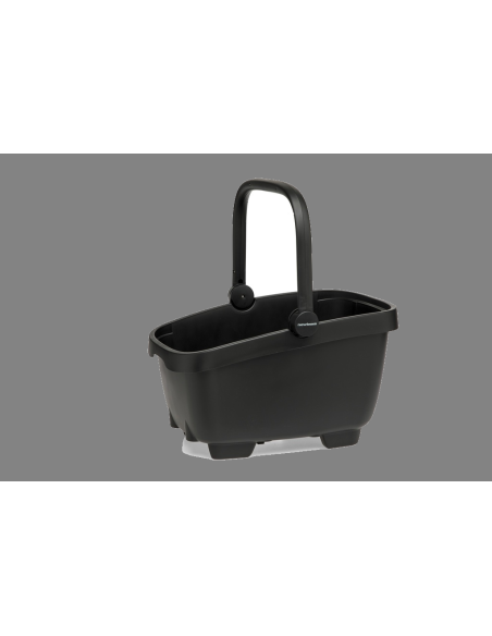Fietsmand New Looxs Clipper met handvat MIK2 - zwart