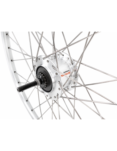 Achterwiel 28 inch, ZAC2000 met Shimano Nexus 7 Rollerbrake - RVS spaken - zilver