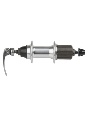 Achternaaf 36 gaats - holle as - 135 mm inbouwbreedte - zilver