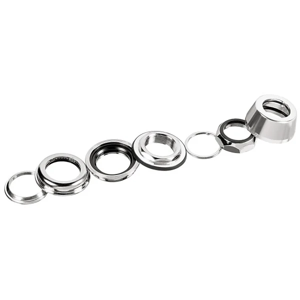 Balhoofdset 1 1/8" Ergotec A118SGK semi-geïntegreerd met draad - zilver