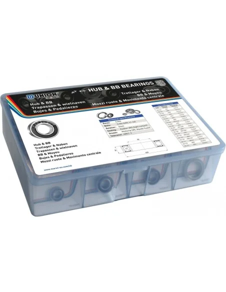 Assortimentsdoos met kogellagers Marwi voor wielnaven en trapassen