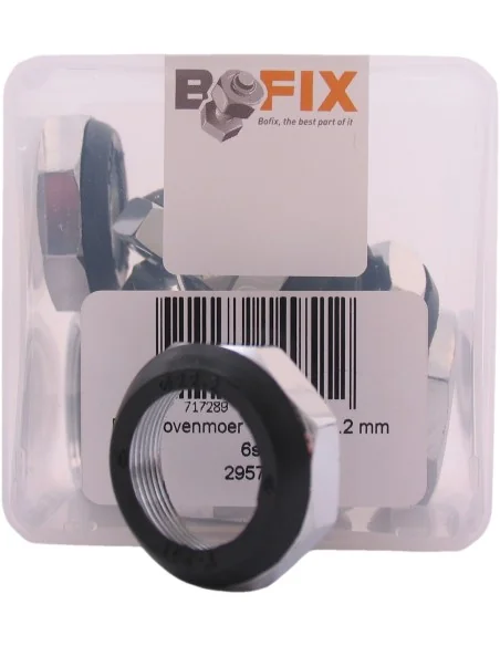 Balhoofd bovenmoer Bofix ø22.2mm - chroom (6 stuks)