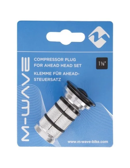 Balhoofdplugklauw M-Wave 1-1/8" carbon voorvork - zwart