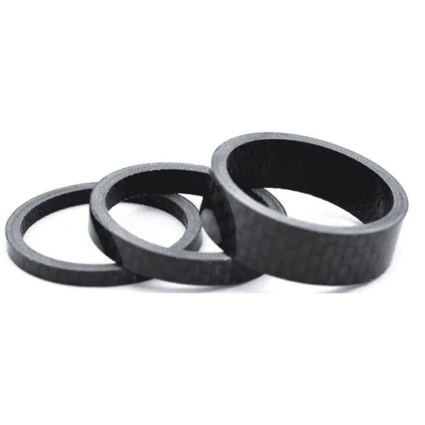 Balhoofd spacerset 1-1/8" (ø28.6) 3-delig 3/5/10mm Carbon