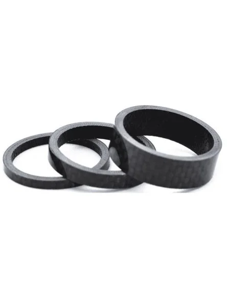 Balhoofd spacerset 1-1/8" (ø28.6) 3-delig 3/5/10mm Carbon