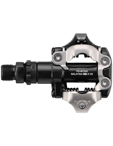 Pedaalset Shimano SPD M520 met schoenplaatjes SM-SH51 - zwart