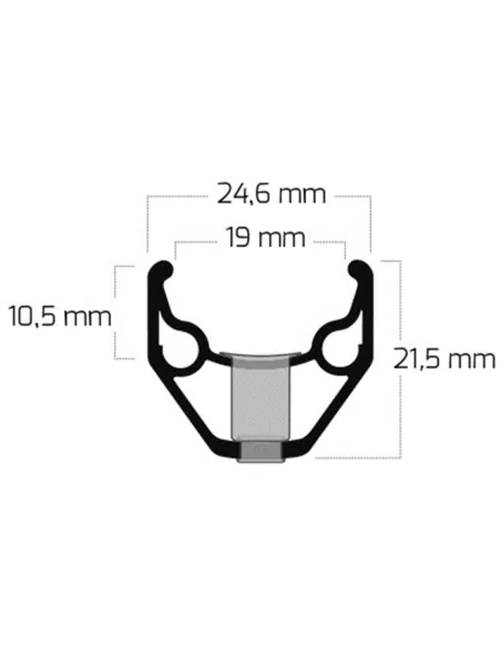 Velg Ryde ZAC 2000 28" / 622 x 19C aluminium 36 gaats 14G - zwart
