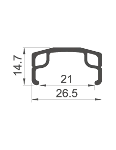 Voorwiel Rodi 28" / 622*21 Parallex - zilver